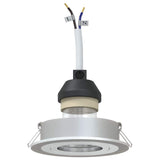 Vidaxl spotje zilver 9 x 9 x 2 cm aluminium