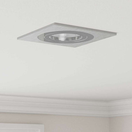 Vidaxl spotje 12 st zilver 9 x 9 x 2 cm aluminium