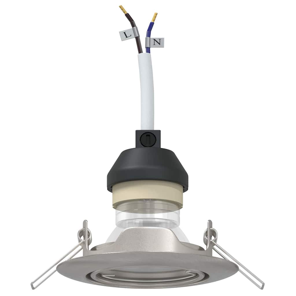 Vidaxl spotje 6 st zilver 9 x 9 x 2.5 cm metaal