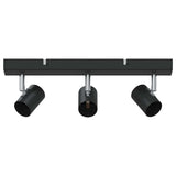 Vidaxl plafondspot met schijnwerpers zwart 38 x 6,5 x 11,5 cm metaal