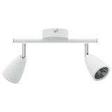 Vidaxl plafondspot met schijnwerpers wit 25.5 x 8 x 16 cm metaal