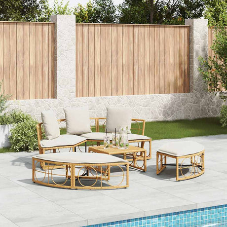 Vidaxl loungebed voor buiten zonder luifel poly rattan