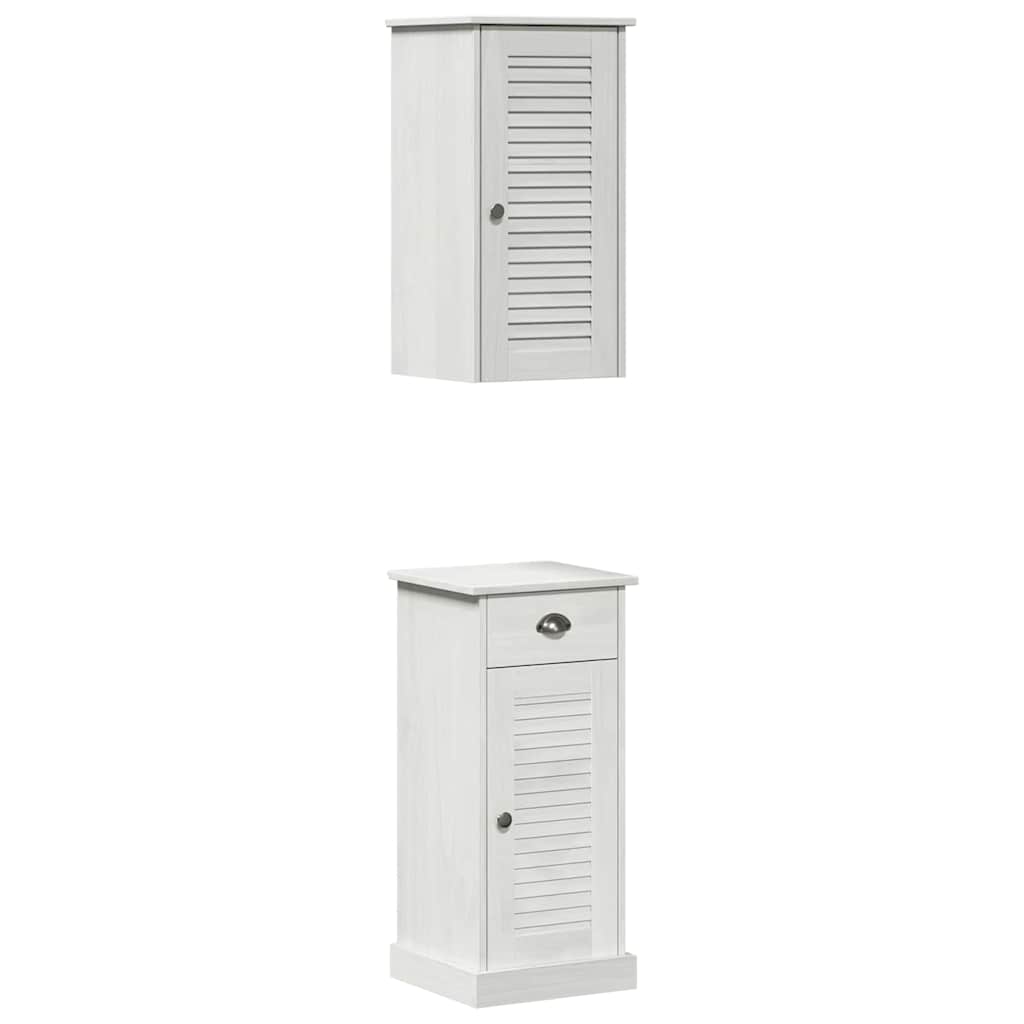 Vidaxl badkamerkast vigo 2 st wit en antiek wit 37 x 34 x 80 cm