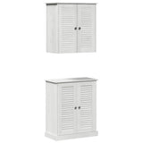 Vidaxl badkamermeubelset 2 st wit en antiek wit 67,5 x 34 x 80 cm