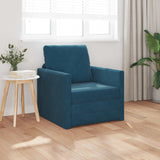 Vidaxl slaapbank blauw 74 x 77 x 81 cm fluweel