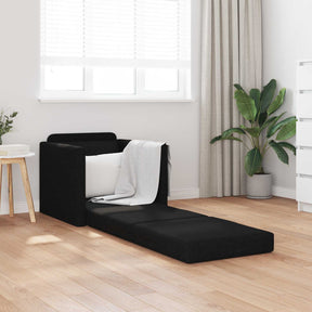 Vidaxl slaapbank zwart 74 x 77 x 81 cm stof