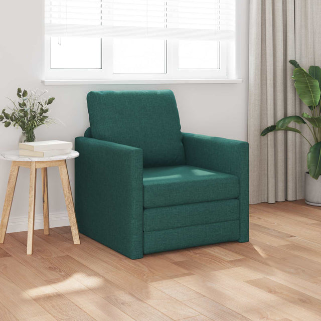 Vidaxl slaapbank donkergroen 74 x 77 x 81 cm stof