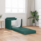 Vidaxl slaapbank donkergroen 74 x 77 x 81 cm stof