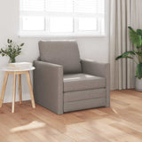 Vidaxl slaapbank taupe 74 x 77 x 81 cm stof