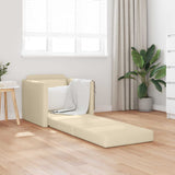 Vidaxl slaapbank crème 74 x 77 x 81 cm stof