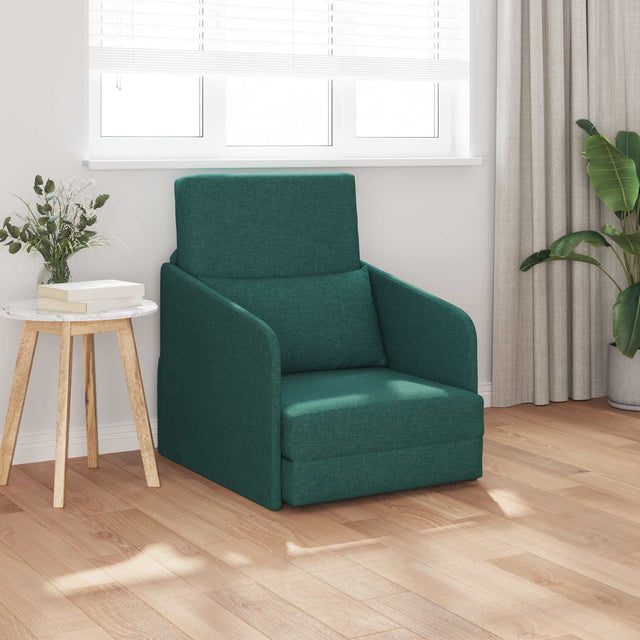 Vidaxl slaapbank donkergroen 65 x 80 x 83 cm stof