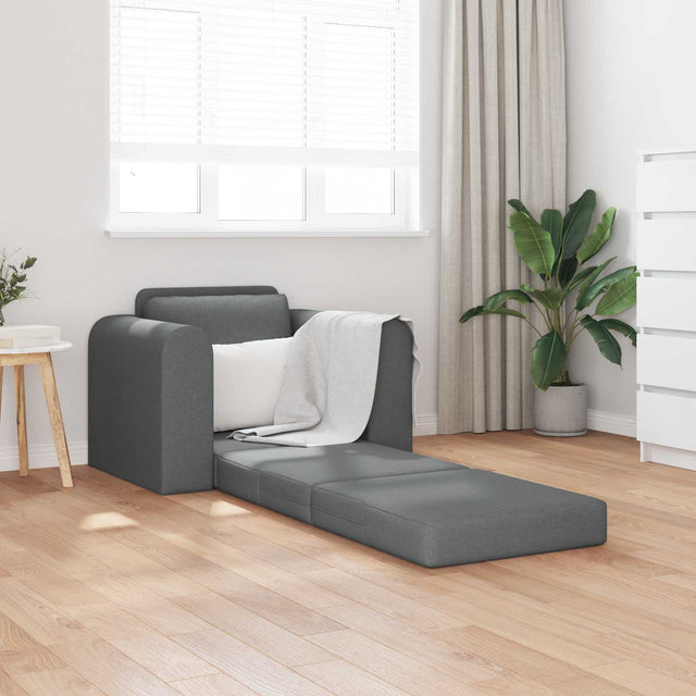 Vidaxl slaapbank donkergrijs 98 x 71 x 83 cm stof