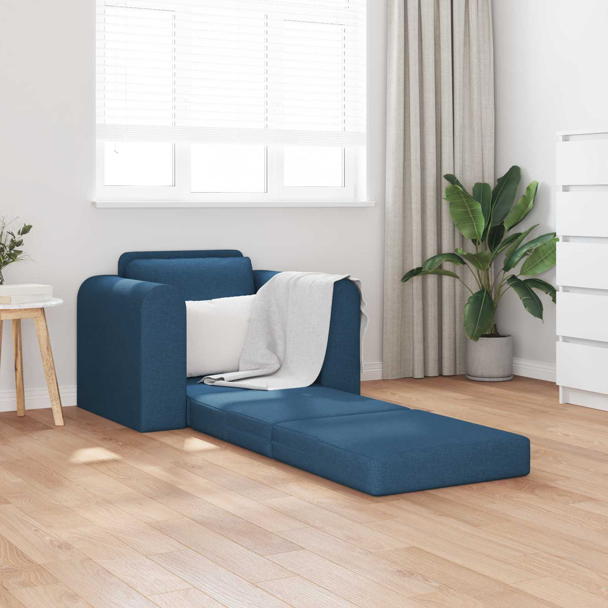 Vidaxl slaapbank blauw 98 x 71 x 83 cm stof