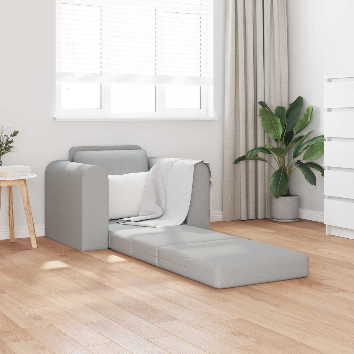 Vidaxl slaapbank wolkengrijs 98 x 71 x 83 cm stof