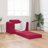 Vidaxl slaapbank wijnrood 98 x 71 x 83 cm fluweel