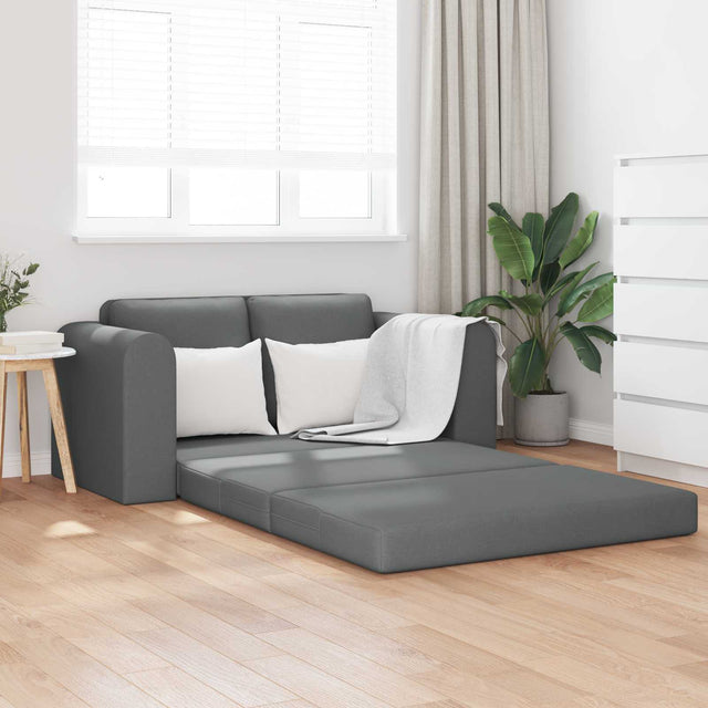 Vidaxl slaapbank donkergrijs 148 x 71 x 83 cm stof