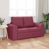 Vidaxl slaapbank wijnrood 148 x 71 x 83 cm stof