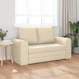Vidaxl slaapbank crème 148 x 71 x 83 cm stof