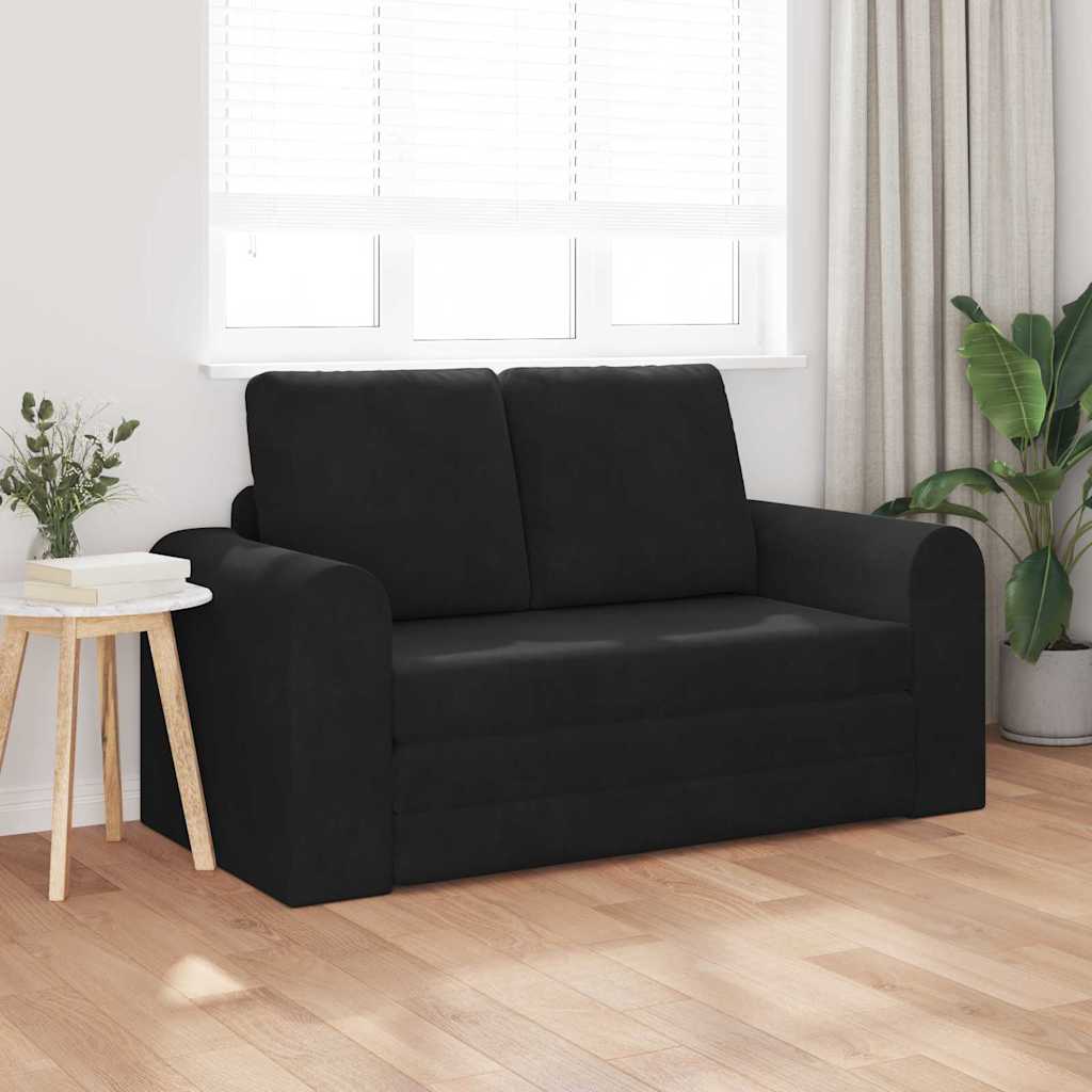 Vidaxl slaapbank zwart 148 x 71 x 83 cm fluweel