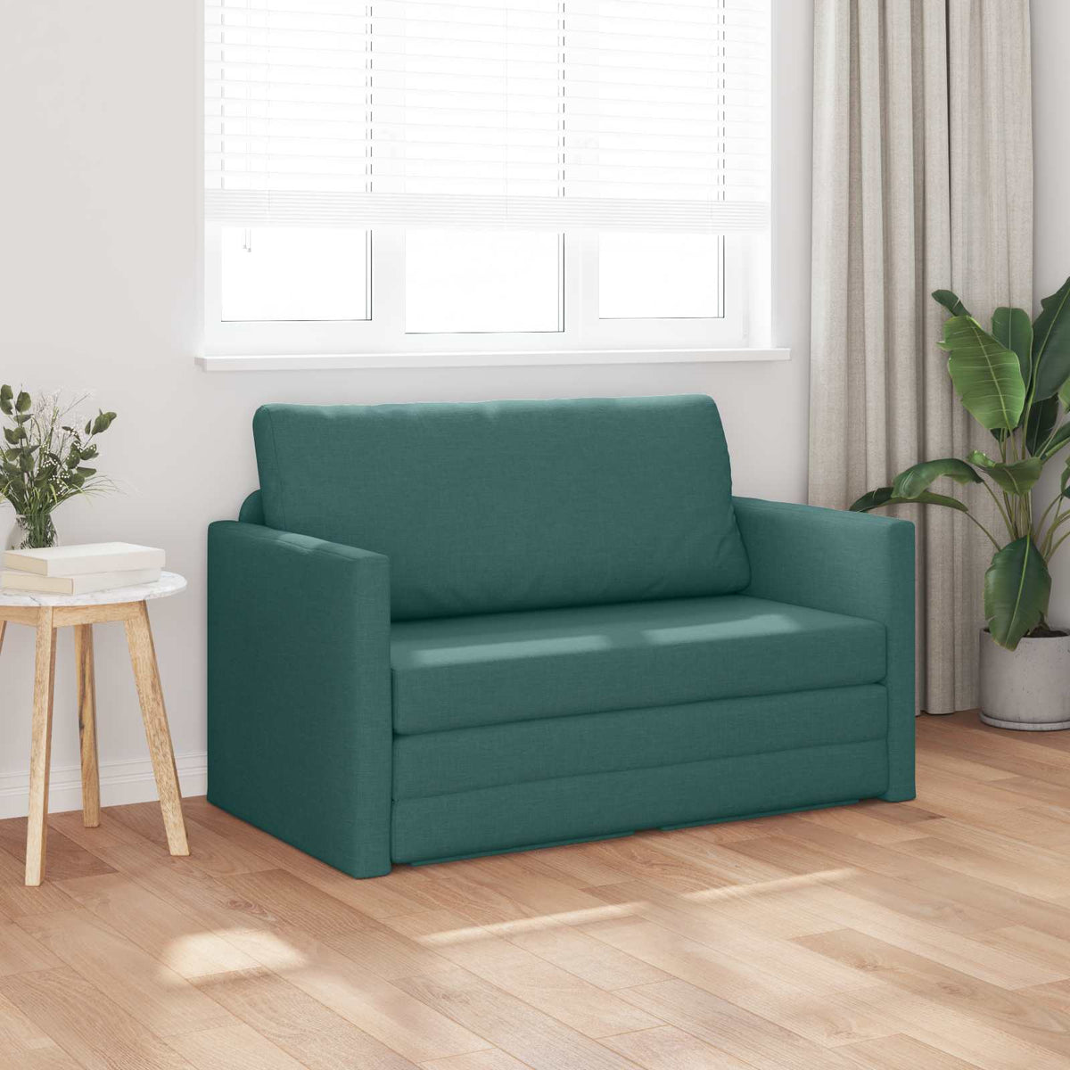Vidaxl slaapbank donkergroen 124 x 71 x 78 cm stof