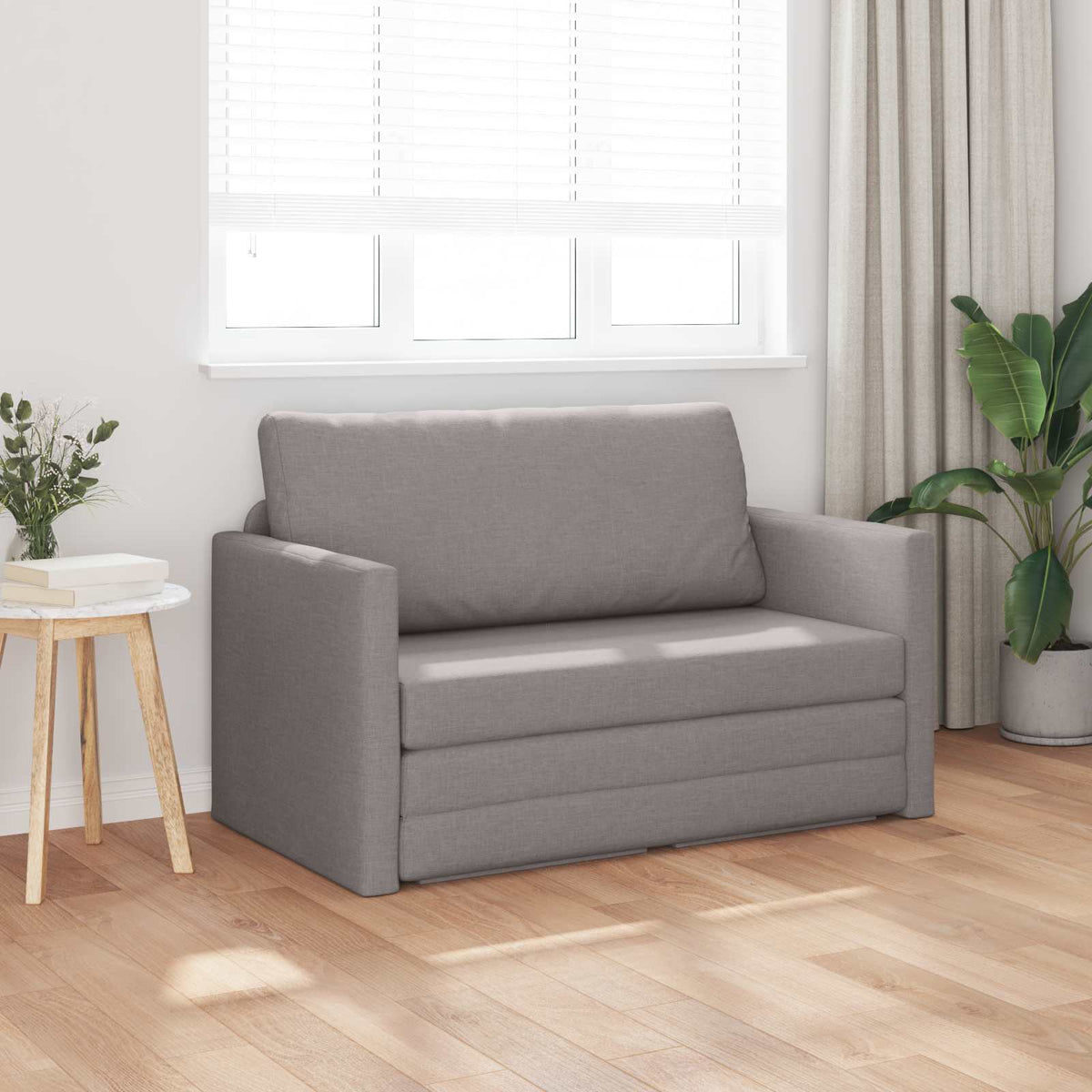 Vidaxl slaapbank taupe 124 x 71 x 78 cm stof