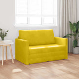 Vidaxl slaapbank zonnebloemgeel 124 x 71 x 78 cm fluweel