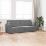 Vidaxl vloerslaapbank donkergrijs 213 x 70 x 77 cm fluweel