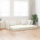 Vidaxl vloerslaapbank crème 213 x 70 x 77 cm fluweel