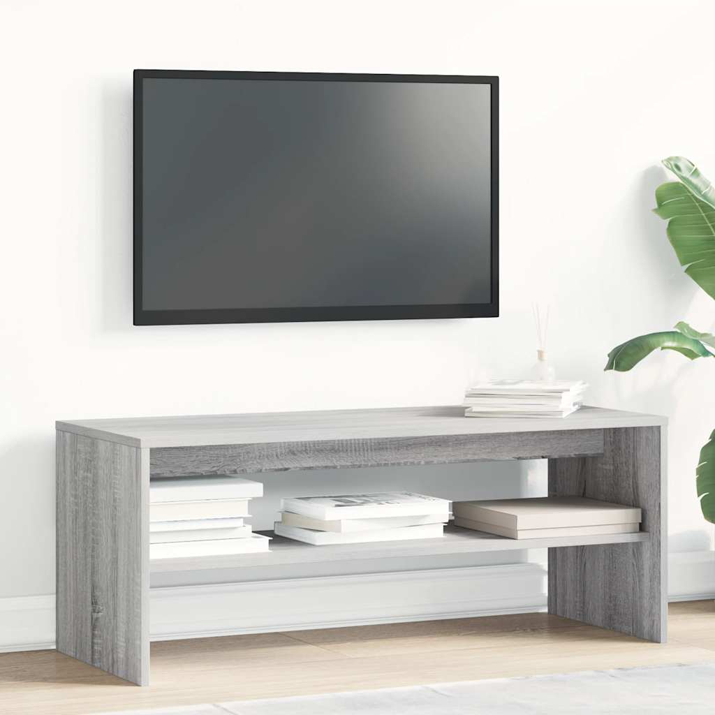 Vidaxl tv-meubel 100x40x40 cm bewerkt hout grijs sonoma eikenkleurig