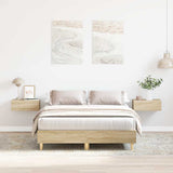 Vidaxl bedframe zonder matras 120x200cm spaanplaat sonoma eikenkleurig