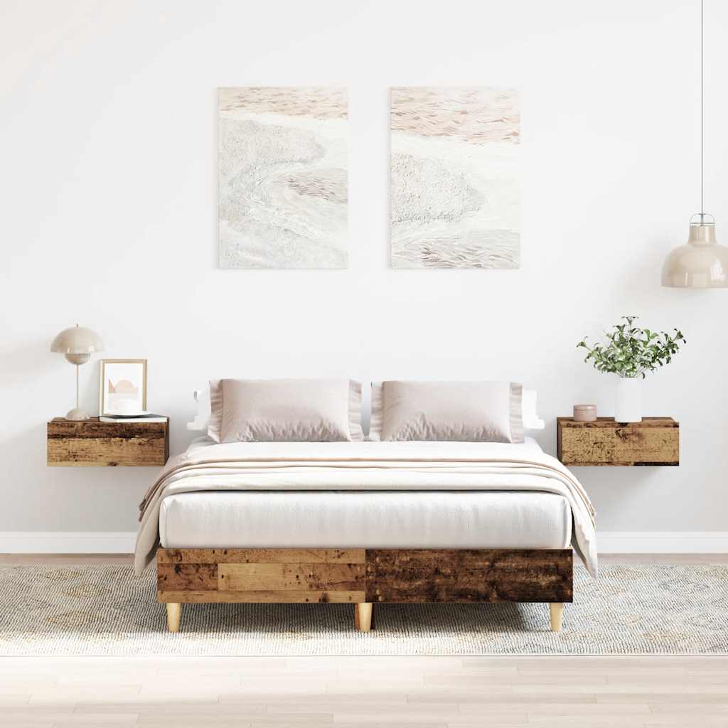 Vidaxl bedframe zonder matras 120x200 cm spaanplaat bewerkt hout