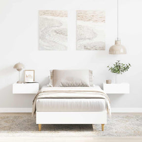 Vidaxl bedframe zonder matras 90x200 cm spaanplaat wit