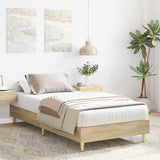 Vidaxl bedframe zonder matras 90x200 cm spaanplaat sonoma eikenkleurig