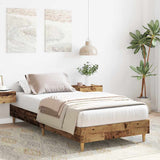 Vidaxl bedframe zonder matras 90x200 cm spaanplaat bewerkt hout