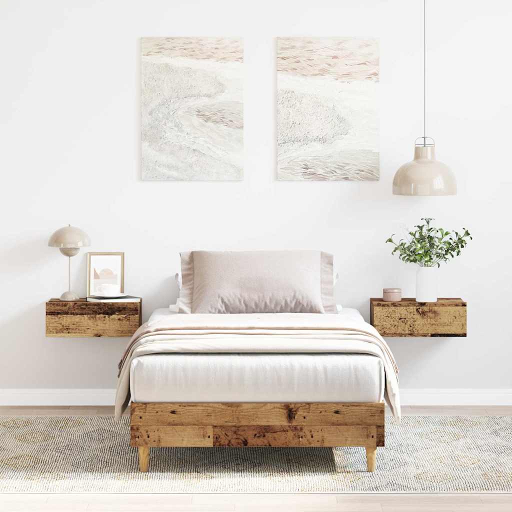 Vidaxl bedframe zonder matras 90x200 cm spaanplaat bewerkt hout