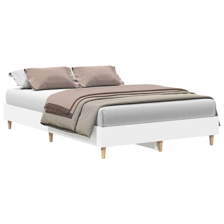 Vidaxl bedframe zonder matras 140x190 cm spaanplaat wit