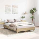 Vidaxl bedframe zonder matras 140x190cm spaanplaat sonoma eikenkleurig
