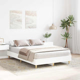 Vidaxl bedframe zonder matras 135x190 cm spaanplaat wit