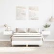 Vidaxl bedframe zonder matras 135x190 cm spaanplaat wit