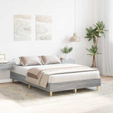Vidaxl bedframe zonder matras 135x190 cm spaanplaat grijs sonoma