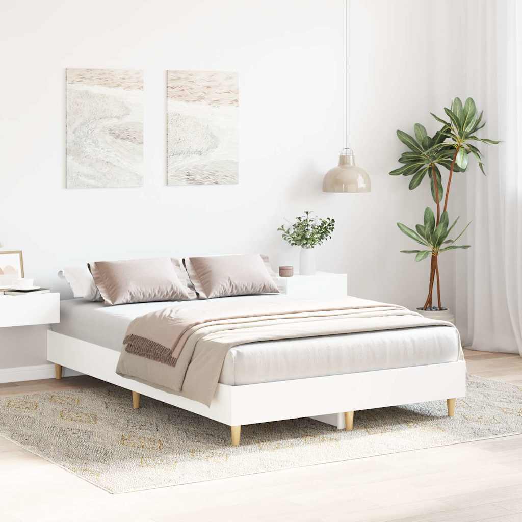 Vidaxl bedframe zonder matras 120x190 cm spaanplaat wit