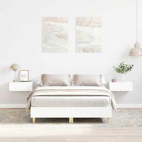 Vidaxl bedframe zonder matras 120x190 cm spaanplaat wit