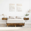 Vidaxl bedframe zonder matras 120x190 cm spaanplaat gerookt eiken