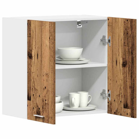 Vidaxl keukenbovenkast lyon 60x31x60 cm bewerkt hout oud hout