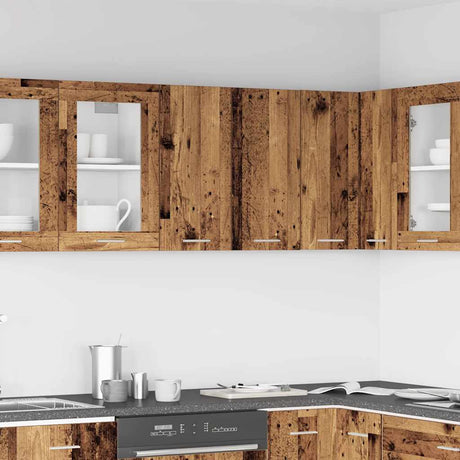 Vidaxl keukenbovenkast lyon 60x31x60 cm bewerkt hout oud hout