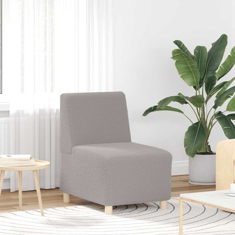 Vidaxl modulaire bank zonder armleuningen lichtgrijs 55 cm