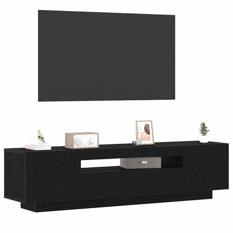 Vidaxl tv-kast 160 x 35 x 40 cm zwart bewerkt hout