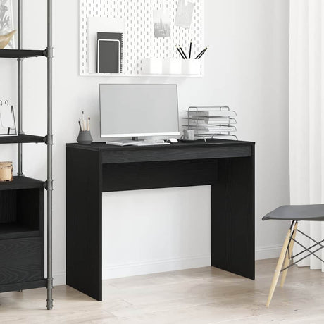 Vidaxl bureau zwart eiken 90x40x72 cm bewerkt hout