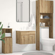 Vidaxl wastafelkast 60x38,5x46 cm bewerkt hout artisanaal eikenkleur