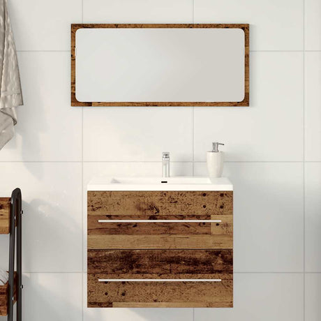 Vidaxl wastafelmeubel 60x38,5x48 cm spaanplaat oud hout